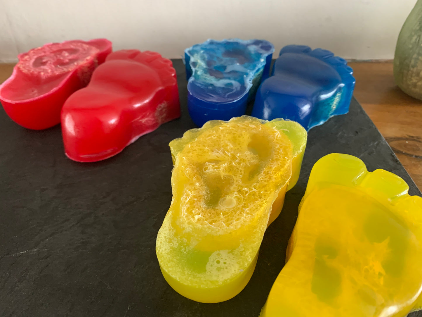 Loofah foot scrub soaps