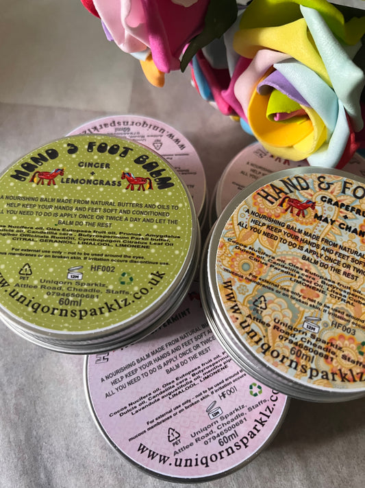 Hand and foot balms